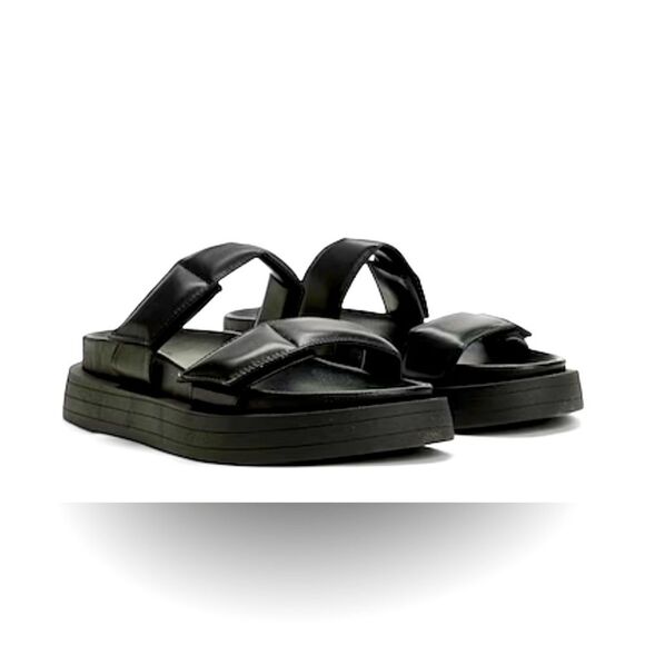 8 by YOOX LEATHER PLATFOM SANDALS size 6 - Picture 1 of 7